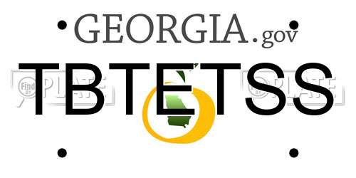 TBTETSS Georgia License Plate