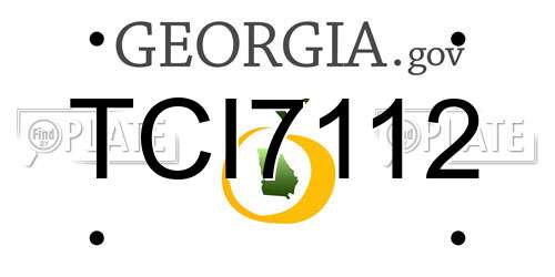 TCI7112 Georgia License Plate