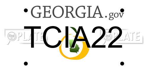 TCIA22 Georgia License Plate