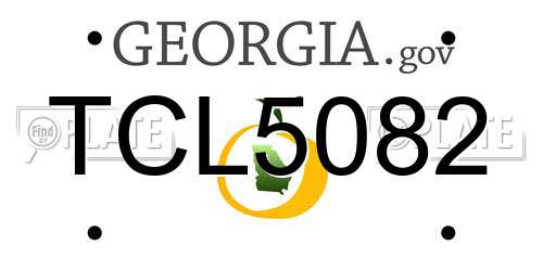 TCL5082 Georgia License Plate
