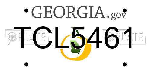 TCL5461 Georgia License Plate