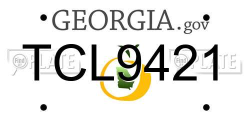 TCL9421 Georgia License Plate
