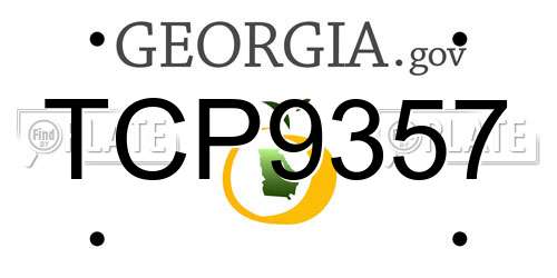 TCP9357 Georgia License Plate