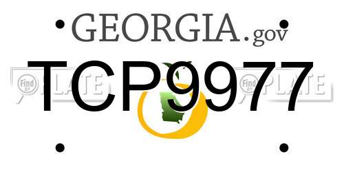 TCP9977 Georgia License Plate