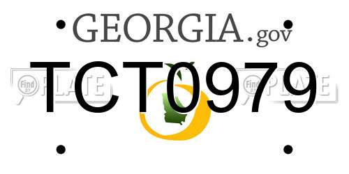 TCT0979 Georgia License Plate