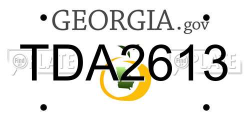 TDA2613 Georgia License Plate