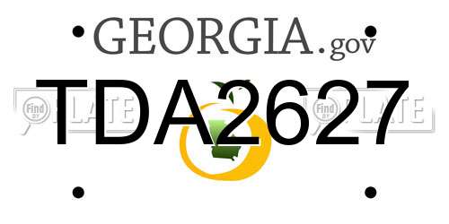 TDA2627 Georgia License Plate
