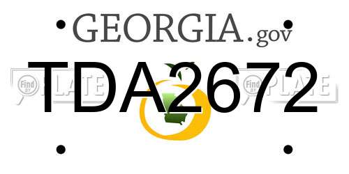 TDA2672 Georgia License Plate