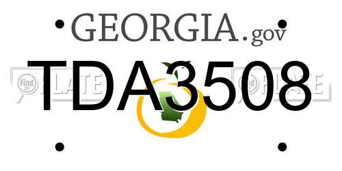 TDA3508 Georgia License Plate