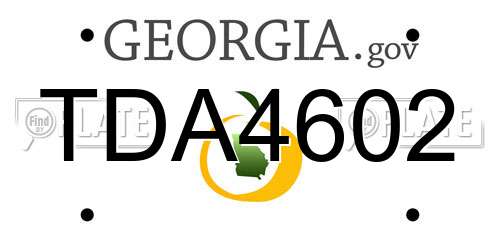 TDA4602 Georgia License Plate
