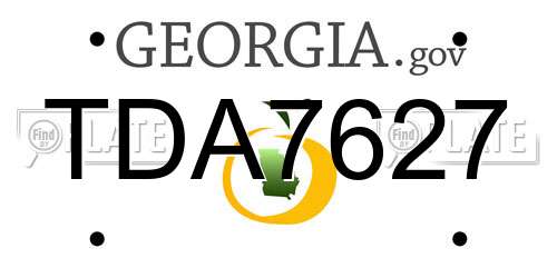TDA7627 Georgia License Plate