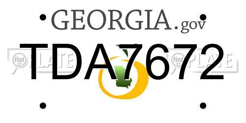 TDA7672 Georgia License Plate