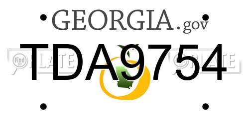 TDA9754 Georgia License Plate