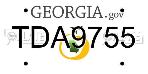 TDA9755 Georgia License Plate