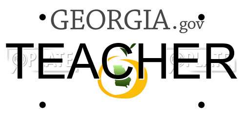 TEACHER Georgia License Plate