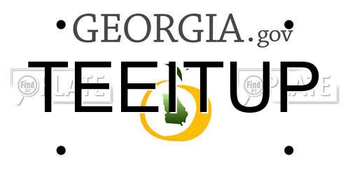 TEEITUP Georgia License Plate