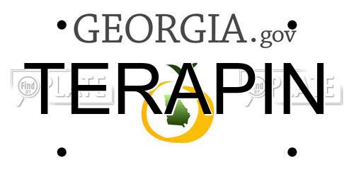 TERAPIN Georgia License Plate