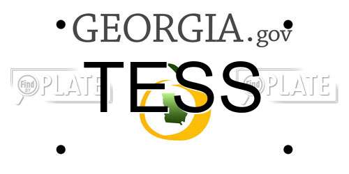 TESS Georgia License Plate