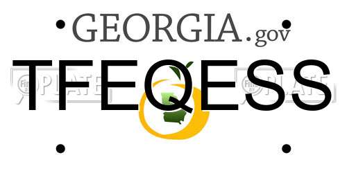 TFEQESS Georgia License Plate