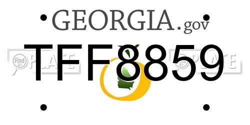 TFF8859 Georgia License Plate