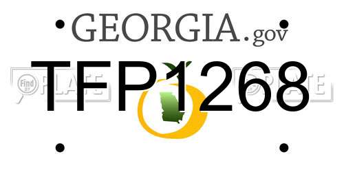 TFP1268 Georgia License Plate