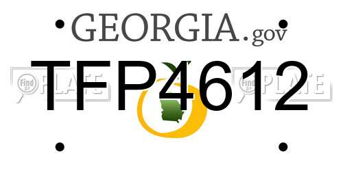 TFP4612 Georgia License Plate