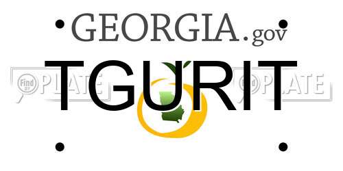 TGURIT Georgia License Plate