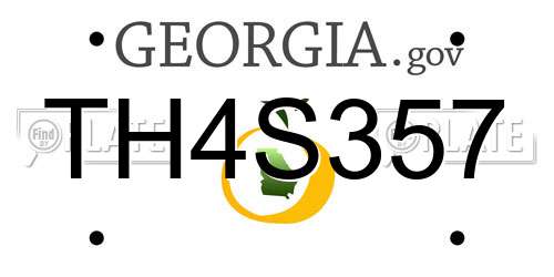 TH4S357 Georgia License Plate