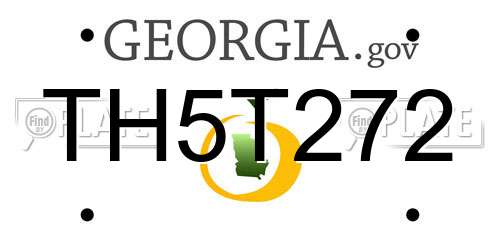 TH5T272 Georgia License Plate