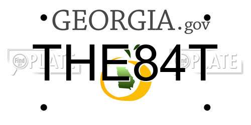 THE84T Georgia License Plate