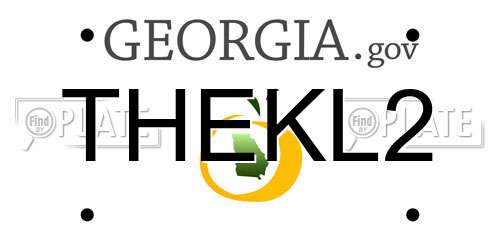 THEKL2 Georgia License Plate