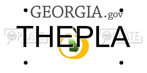 THEPLA Georgia License Plate