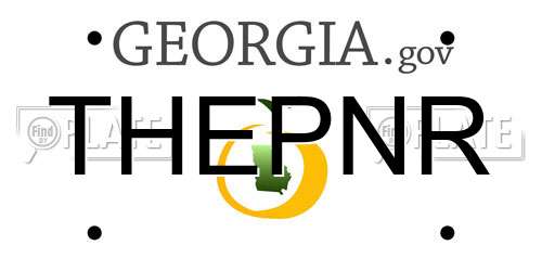 THEPNR Georgia License Plate