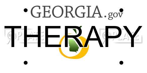 THERAPY Georgia License Plate