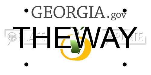 THEWAY Georgia License Plate