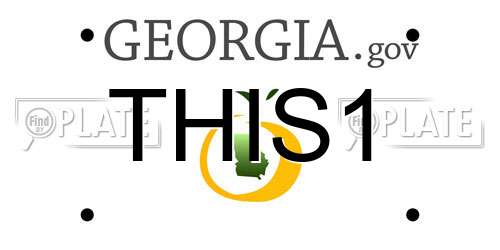 THIS1 Georgia License Plate