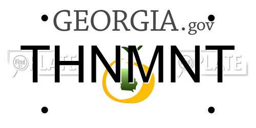 THNMNT Georgia License Plate