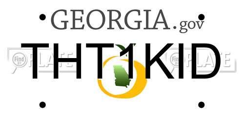 THT1KID Georgia License Plate