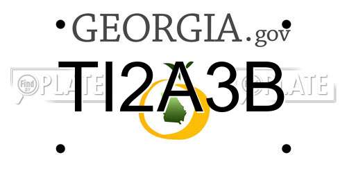 TI2A3B Georgia License Plate