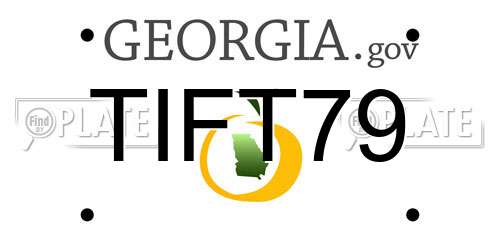 TIFT79 Georgia License Plate