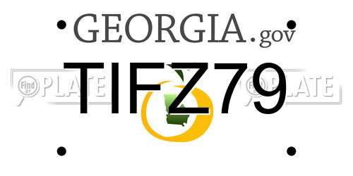 TIFZ79 Georgia License Plate