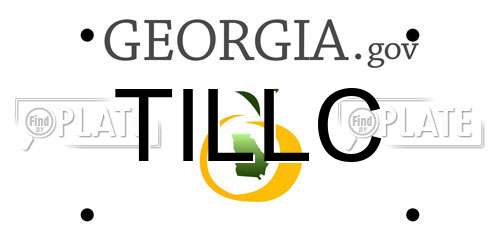 TILLC Georgia License Plate