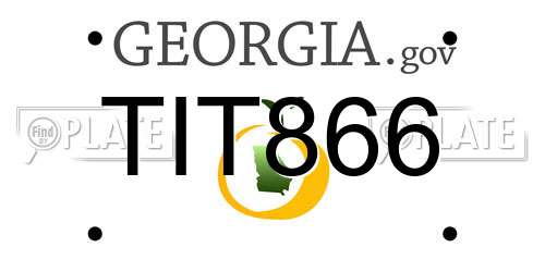 TIT866 Georgia License Plate