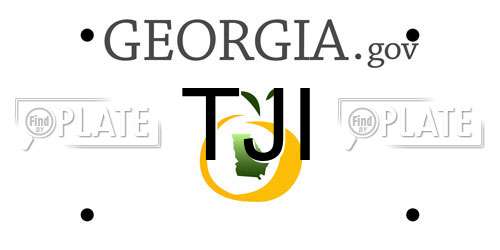TJI Georgia License Plate