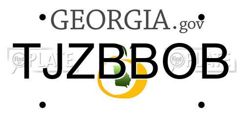 TJZBBOB Georgia License Plate