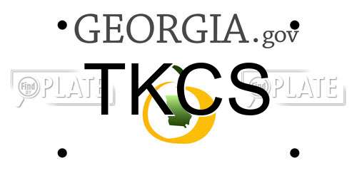 TKCS Georgia License Plate