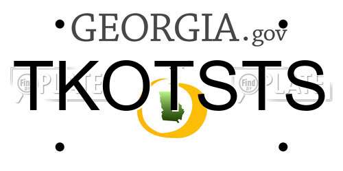 TKOTSTS Georgia License Plate