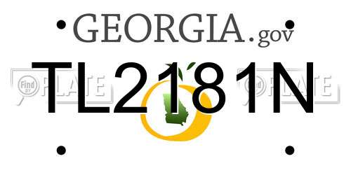 TL2181N Georgia License Plate