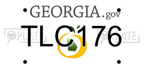 TLC176 Georgia License Plate