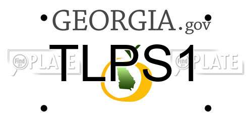 TLPS1 Georgia License Plate
